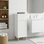 Bathroom Storage Cabinet DELFT White 30 x 31 x 80 cm