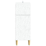 Bathroom Storage Cabinet DELFT White 30 x 31 x 80 cm - Side View
