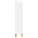 Shoe Cabinet DELFT 78 x 24 x 103 cm Engineered Wood White - Top-Down View