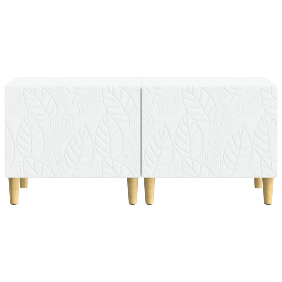 TV Cabinet White Engineered Wood