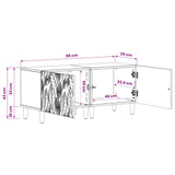 TV Cabinet White Engineered Wood