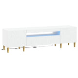 LED TV Cabinet White Engineered Wood
