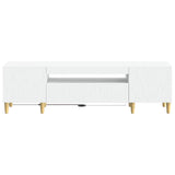 LED TV Cabinet White Engineered Wood