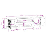 LED TV Cabinet White Engineered Wood - Extra Image