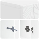 Toilet Cabinet DELFT White 66 x 25.5 x 190 cm Engineered Wood