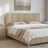 Wall-Mounted Headboard DELFT Sonoma Oak Engineered Wood
