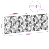 Wall-Mounted Headboard DELFT Sonoma Oak Engineered Wood - Extra Image