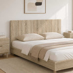 Wall-Mounted Headboard DELFT Sonoma Oak Engineered Wood