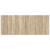 Wall-Mounted Headboard DELFT Sonoma Oak Engineered Wood - Front View