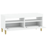 LED TV Cabinet White Engineered Wood - Side View