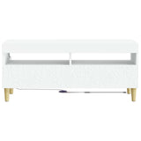 LED TV Cabinet White Engineered Wood - Top-Down View