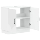 Bathroom Sink Cabinet HOORN White 59.5 x 31.5 x 56 cm - Front View