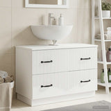 Bathroom Sink Cabinet HOORN White 82 x 41 x 56 cm