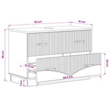 Bathroom Sink Cabinet HOORN White 82 x 41 x 56 cm - Extra Image