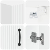 Bathroom Wall Cabinet HOORN White 30 x 31 x 59 cm