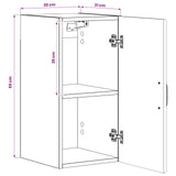 Bathroom Wall Cabinet HOORN White 30 x 31 x 59 cm