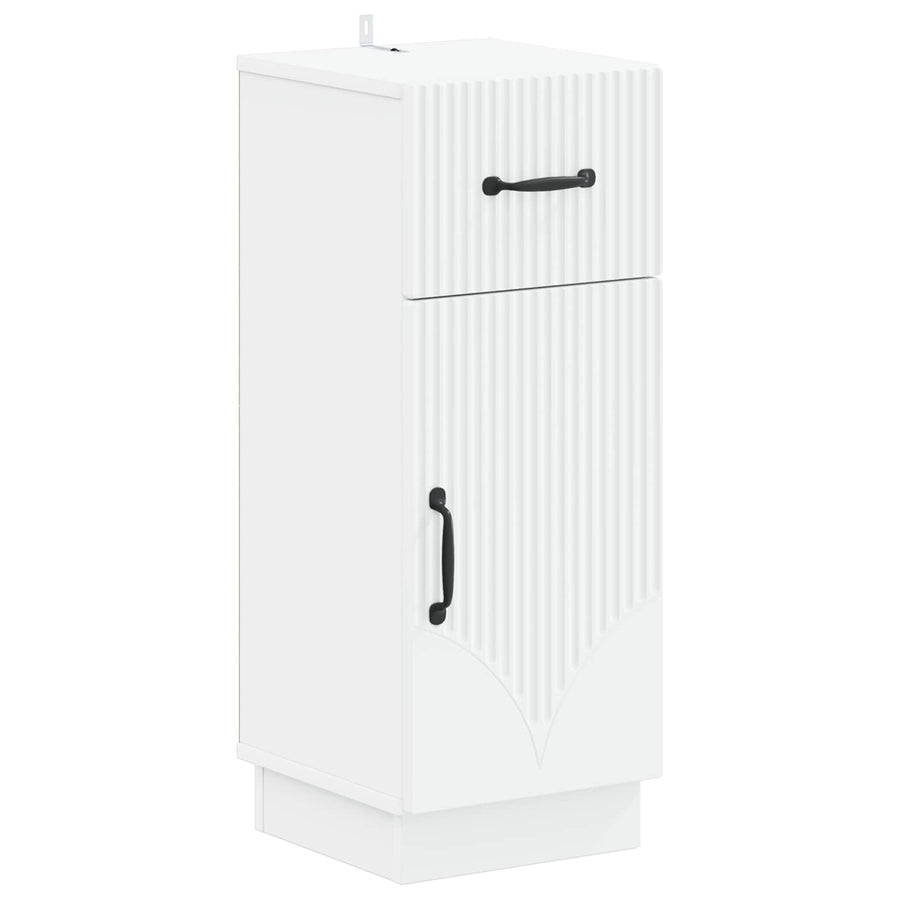 Bathroom Storage Cabinet HOORN White 30 x 31 x 77 cm
