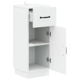 Bathroom Storage Cabinet HOORN White 30 x 31 x 77 cm - Front View