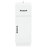 Bathroom Storage Cabinet HOORN White 30 x 31 x 77 cm - Side View