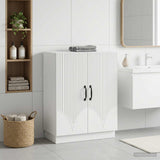 Bathroom Storage Cabinet HOORN White 59.5 x 31 x 77 cm
