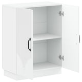 Bathroom Storage Cabinet HOORN White 59.5 x 31 x 77 cm - Front View