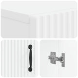 Shoe Cabinet HOORN 59.5 x 39.5 x 87 cm Engineered Wood White