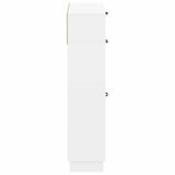 Shoe Cabinet HOORN 78 x 24 x 100 cm Engineered Wood White - Top-Down View