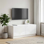 TV Cabinet White Engineered Wood