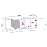 TV Cabinet White Engineered Wood