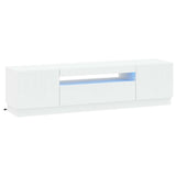 LED TV Cabinet White Engineered Wood