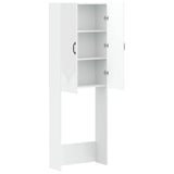 Toilet Cabinet HOORN White 66 x 25.5 x 190 cm Engineered Wood - Front View