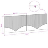 Wall-Mounted Headboard HOORN Sonoma Oak Engineered Wood