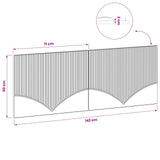Wall-Mounted Headboard HOORN Sonoma Oak Engineered Wood