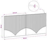 Wall-Mounted Headboard HOORN Sonoma Oak Engineered Wood