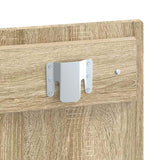 Wall-Mounted Headboard HOORN Sonoma Oak Engineered Wood - 45-Degree Angle