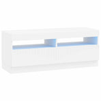 LED TV Cabinet White Engineered Wood