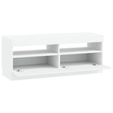 LED TV Cabinet White Engineered Wood