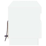 LED TV Cabinet White Engineered Wood - 45-Degree Angle