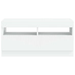LED TV Cabinet White Engineered Wood