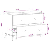 Bathroom Sink Cabinet BREDA White 82 x 41 x 59 cm