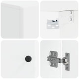 Bathroom Wall Cabinet BREDA White 30 x 31 x 59 cm