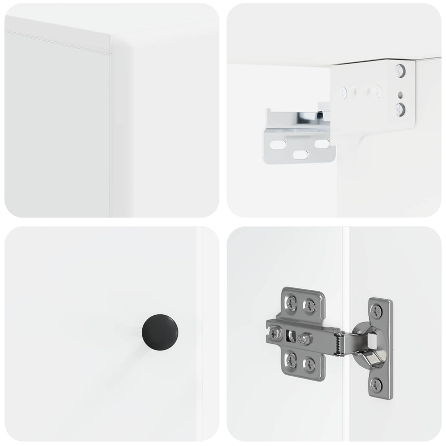 Bathroom Wall Cabinet BREDA White 30 x 31 x 59 cm