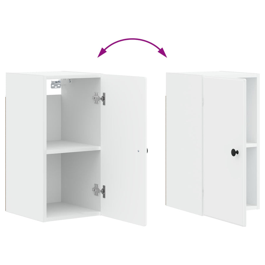 Bathroom Wall Cabinet BREDA White 30 x 31 x 59 cm