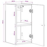 Bathroom Wall Cabinet BREDA White 30 x 31 x 59 cm