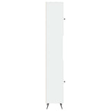 Bathroom Cabinet with Open Shelf BREDA White 30 x 31 x 190 cm - Top-Down View
