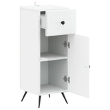Bathroom Storage Cabinet BREDA White 30 x 31 x 80 cm - Front View