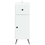 Bathroom Storage Cabinet BREDA White 30 x 31 x 80 cm - Side View