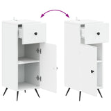 Bathroom Storage Cabinet BREDA White 30 x 31 x 80 cm - Close-Up Angle