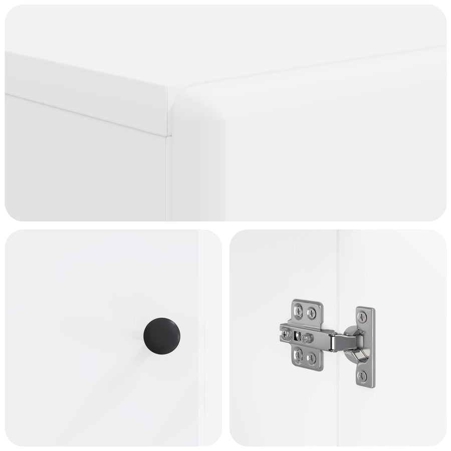 Bathroom Storage Cabinet BREDA White 59.5 x 31 x 80 cm