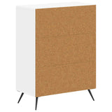 Bathroom Storage Cabinet BREDA White 59.5 x 31 x 80 cm - 45-Degree Angle
